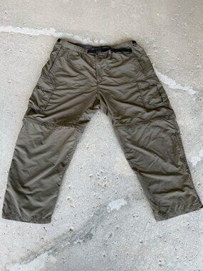 REI Co-op Men’s Sahara Convertible Cargo Hiking Pants XXL Short 28” Olive Green